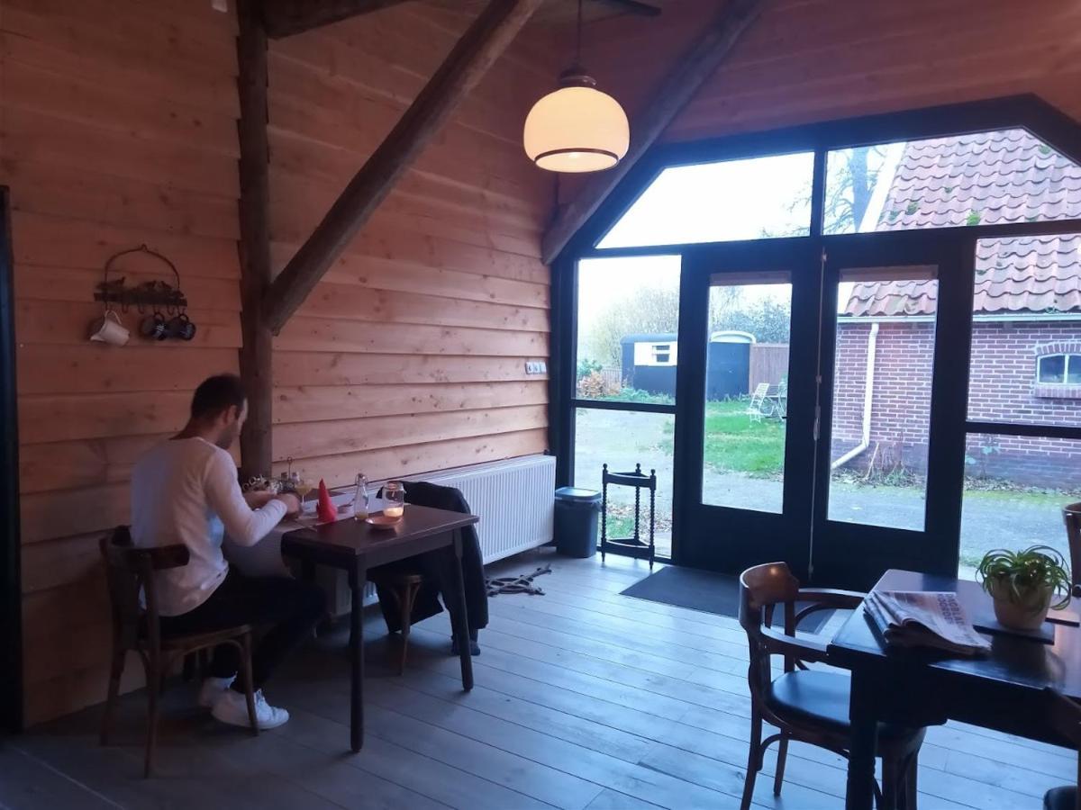 Onstwedde Pipowagen Elsebein Groningen Westerwolde Unieke Ligging Met Eigen Tuin En Vrij Uitzicht Over Veld Naar Natuurgebied المظهر الخارجي الصورة